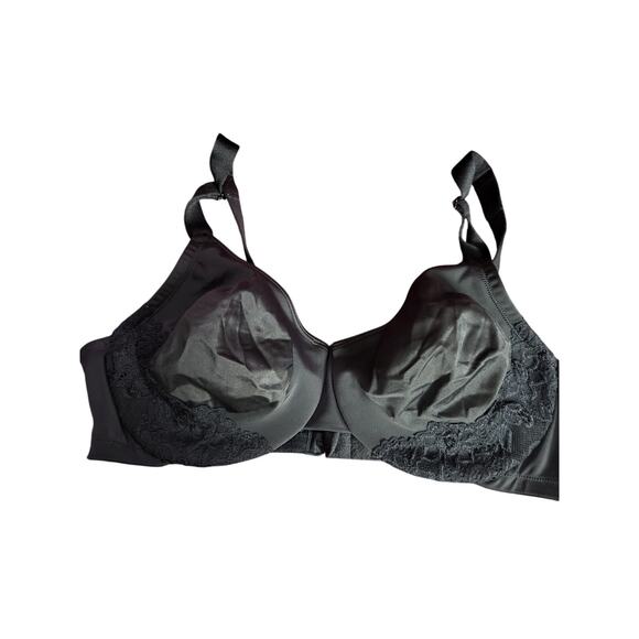 Olga Bra 40C Womens Black Underwired Full Coverage Adjustable Straps - Picture 1 of 5